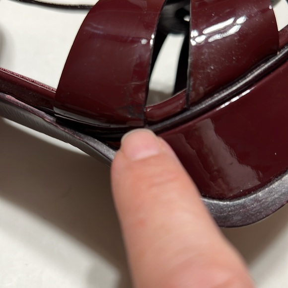 YSL Tribute Vitello Vernice Soft Heel Sandal - Picture 12 of 15